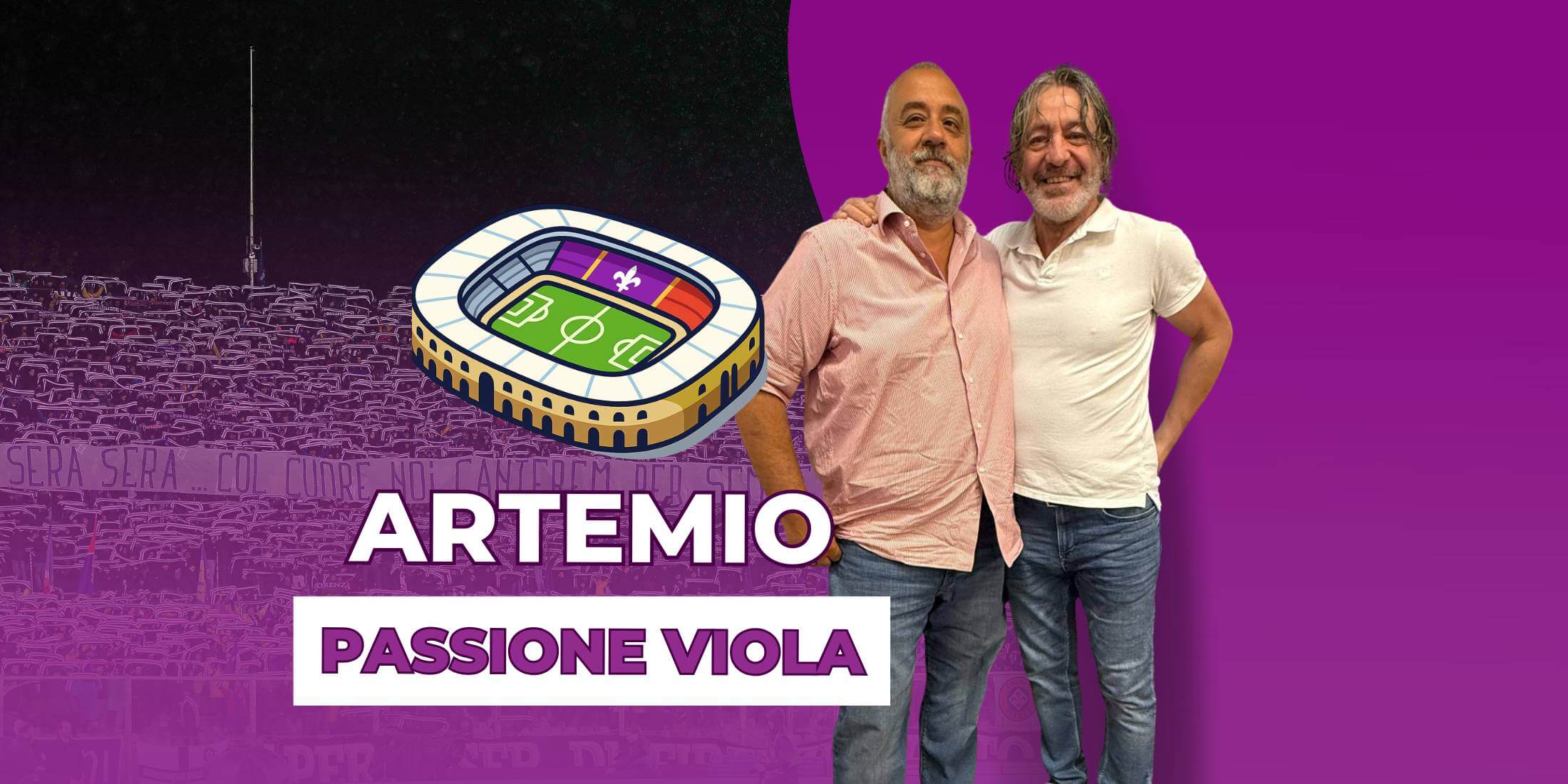 Artemio passione viola, la trasmissione di Lady Radio con Giacomo Guerrini e Massimo Orlando